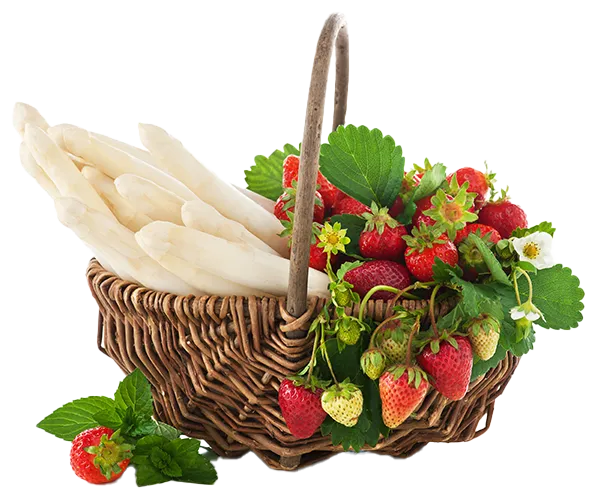 asperges et fraises